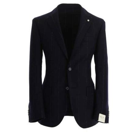L.b.m. Single Breasted Suits , Blauw , Heren , Maat: M Business pakken
