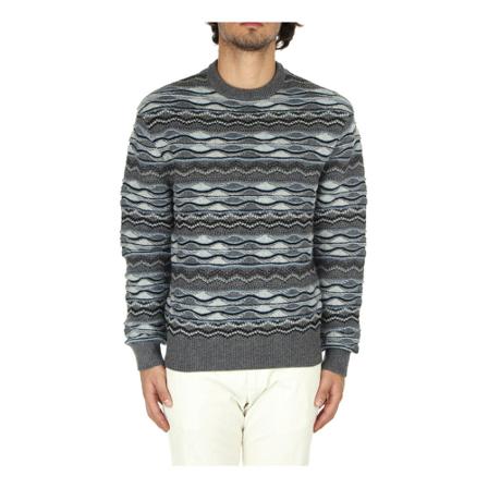 Missoni, Missoni Us 22Wn 00 Bk 015G S91Bf Crew Man Multicolor Szary, Mężczyzna, Rozmiar: XL