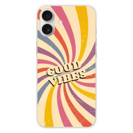 Silikonskal - Kompatibel med Apple iPhone 16 Plus - design good vibes