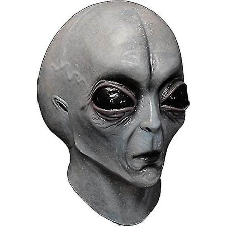 Ghyt Area 51 Alien Grå Mask för Vuxna Halloween