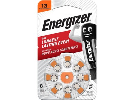 Energizer Batteri hörsel 13 orange 8/fp - Lyreco - Kontorsmaskiner - Batterier - Till hörapparater
