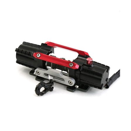 Kaksimoottorinen Metalli Simuloitu Vinssit 1/8 1/10 RC-Mönkijäautolle Axial Scx10 Trx4 D90 Parannusosat, punainen