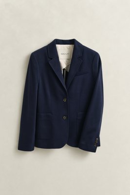 GANT - Slim fit piqué blazer til dame evening blue
