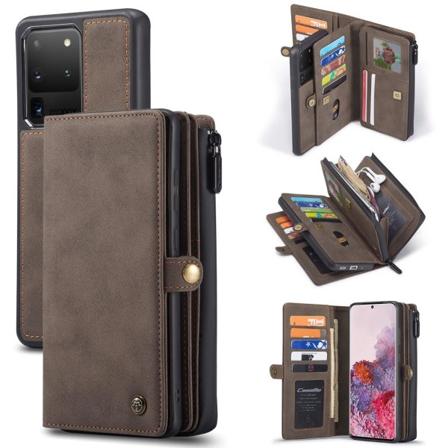 CaseMe Lommebokveske magnetdeksel for Samsung Galaxy S20 Ultra Brun