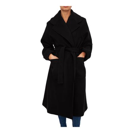 Kocca, Belted Coats Zwart, Dames, Maat:M