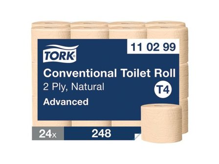 Tork Toalettpapper T4 Advanced 2-lag natur 24/fp - Lyreco - Städ och hygien - Toalettpapper och torkpapper - Toalettpapper - rulle