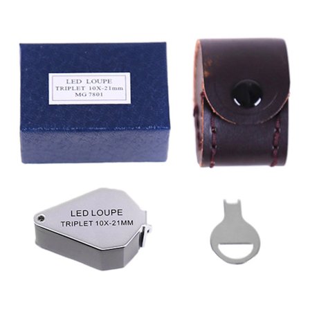 10X 21 mm linsförstoring Minivikbara juvelerare Eye LoupeSmyckenförstoringsglas- för ädelstenar Smycken Rocks-Stämplar Watch