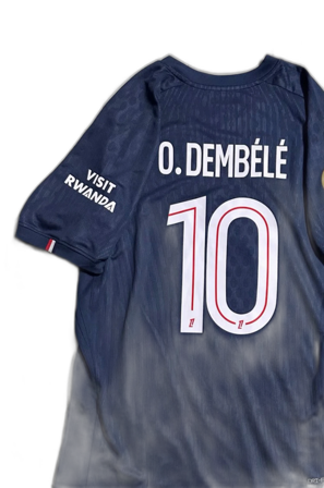 PSG Dembele #10 fotbollströja blå