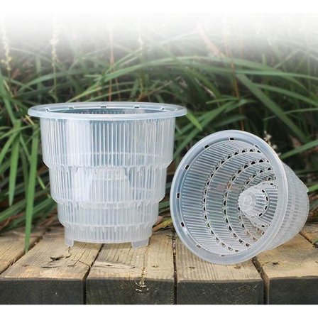 2 stk. Hydroponiske kopper, 5 tommer netpotter med luftsøjle, have-netpotter med mesh