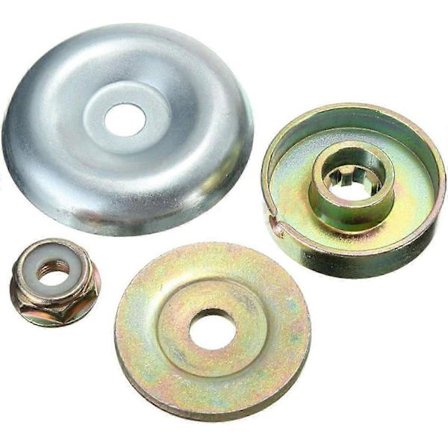 PB Pack Metall Erstatning Muttere til Gressklipper, Erstatningsblad for Gressklipper, Erstatningstilbehør for Kantklipper