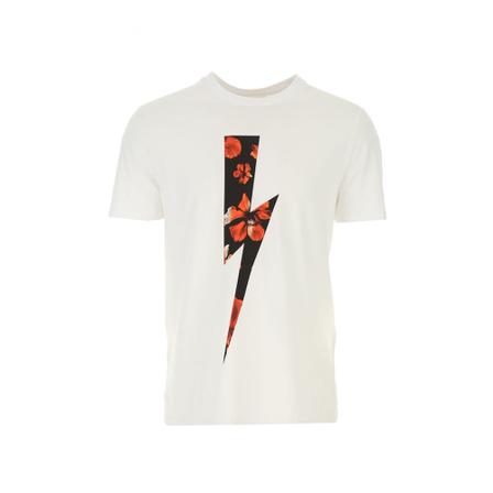 Neil Barrett, Tee shirt Wit, Heren, Maat:XL