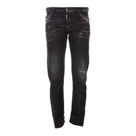 Dsquared2, Slim-fit Jeans Zwart, Heren, Maat:L