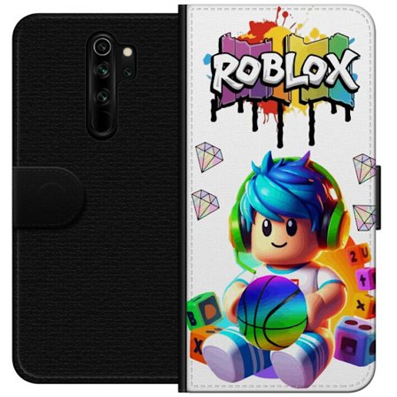 Yhteensopiva Lompakkokotelo Xiaomi Xiaomi Redmi Note 8 Pro Värikäs Roblox-kuvitus pelihahmolla, leluilla ja energialla, täydellinen pelifaneille j