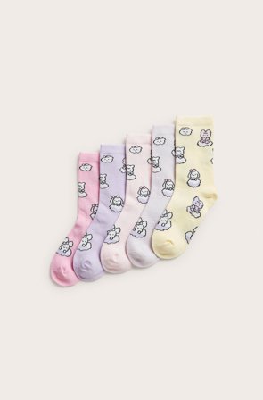 Kappahl | Skarpetki 5-pak Jasnoróżowy 27/30 | Jasnoróżowy