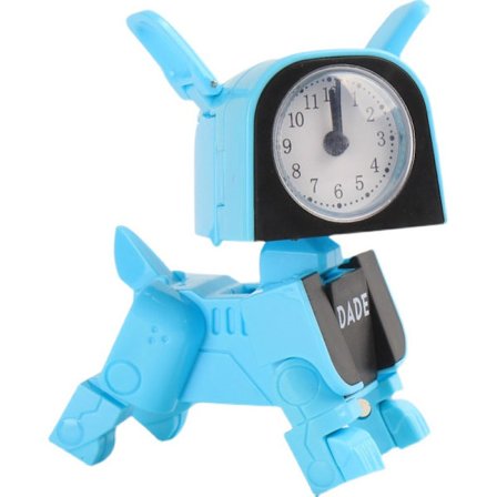 Sød dreng børnevækkeur tegneserie robot hund skrivebord ur sjovt