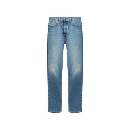 Maison Margiela, Straight-cut jeans Blauw, Heren, Maat:W28