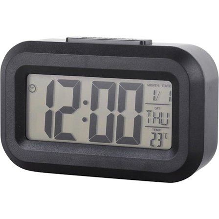 Bordsklocka, elektronisk LED-klocka, digital väckarklocka, skrivbordsklocka, klocka