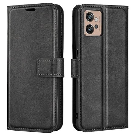 Lompakko Nahkakotelo For Motorola Moto G32 - Musta