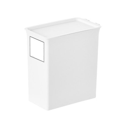 Opbevaringsbeholder til vaskepulver med låg, slankt design til husholdningsvaskemiddelperler, støvtæt