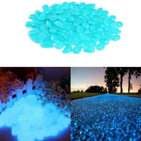 Lysende steiner, glødende småstein, glødende småstein, dekorative