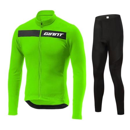 GIANT 2023 pitkähihainen pyöräilypaita set lappuhousut Ropa Ciclismo polkupyörän vaatteet MTB pyöräpaita Syksyn asu Miesten vaatteet long sleeve suit 