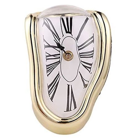 Vinterkampagne, fusion vægur moderne design romerske surrealistiske ure vægdekoration ur guld gave