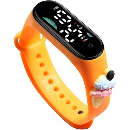 Led Digital Klocka, Cartoon Vattentät Silikon Armband Klocka, Elektronisk Sport Digital Klocka För Tonåringar Barn