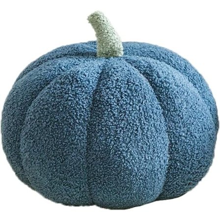 IC 3D Kurpitsa Tyyny Gose, Pehmeä Kurpitsa Plyyshilelu, Kurpitsa Tyyny Sohva Tyyny Kurpitsa Koti Sisustus Halloween, Joulu (Sininen, 20,32 cm)