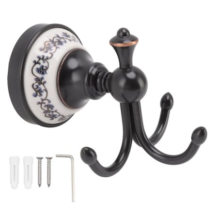 Väggmonterad Krok 1 Krok Retro Look Korrosionsbeständig Hängande Handdukskrok för Badrum Sovrum