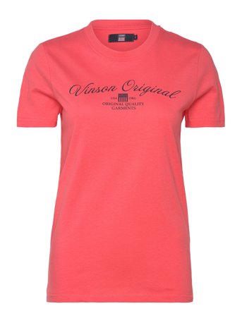 Layla Reg Sj Vin W Tee Red VINSON