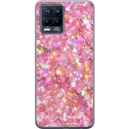 Yhteensopiva Puhelinkuori Realme Realme 8 Cactus and Friends – PinkGlitter