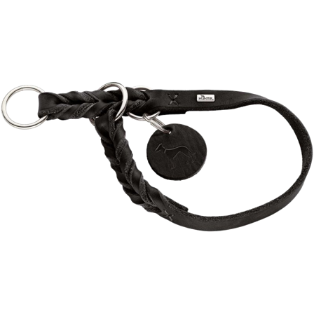 Hunter - Dog Collar Training Solid Education Half Choke Black Large/XLarge - Hund - Halsbånd - ZOO.no