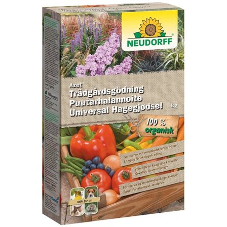Neudorff Azet puutarhalannoite 1 kg - 100 % orgaaninen ravintoarvo