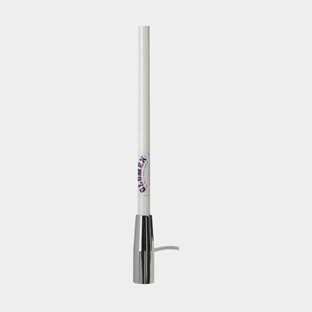 Glomex Vhf antenn glasfiber 1,5m kromat mässingsfäste RA112