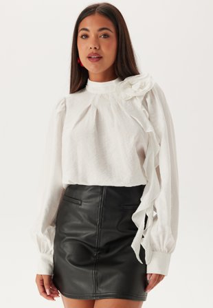 VERO MODA Vmbailey Ls Frill Top Wvn Klær