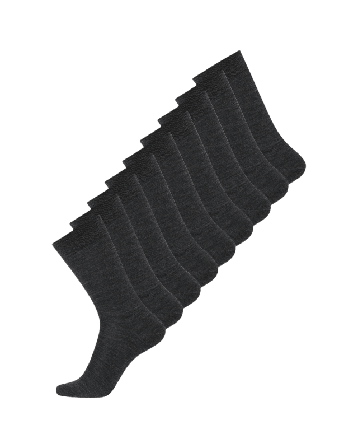 Dovre Ekologisk Ull, Strumpor. 9-pack, Flerfärgad Strumpor Herr Grå 40/44