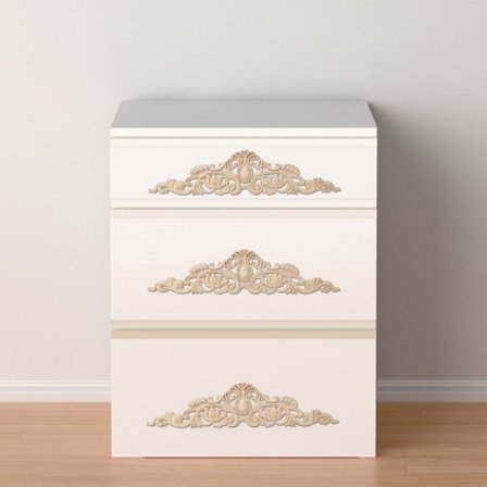 50x12cm Treskjæringsapplikasjon i europeisk stil DIY-dekorasjon for hjemmemøbler gårdsplass