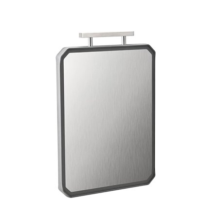 Skärbräda i rostfritt stål med diamantstruktur, livsmedelsklassad 304