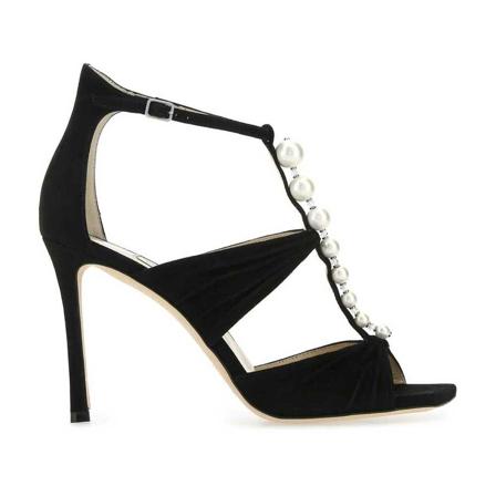 Jimmy Choo, High Heel Sandals Czarny, Kobieta, Rozmiar: 35 EU