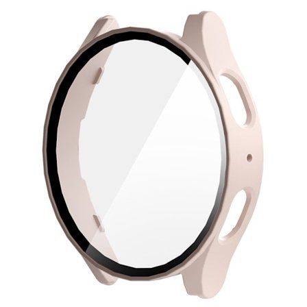 ENKAY HAT PRINCE Samsung Galaxy Watch7 44mm Bumpresistent Case Protective Smartwatch Cover Built-In Skærmbeskytter - Lyserød