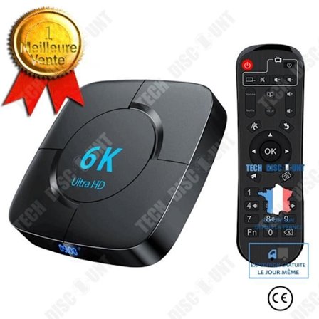 Nätverks-TV-dekoder - TD - Android 1080P - 2 GB RAM - 8 GB lagring - Upplösning 6K