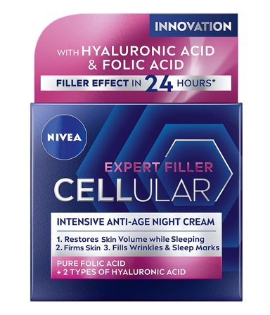 NIVEA Cellular Expert Filler Night Cream 50 ml, Skincare, Ansigtspleje, Natcreme