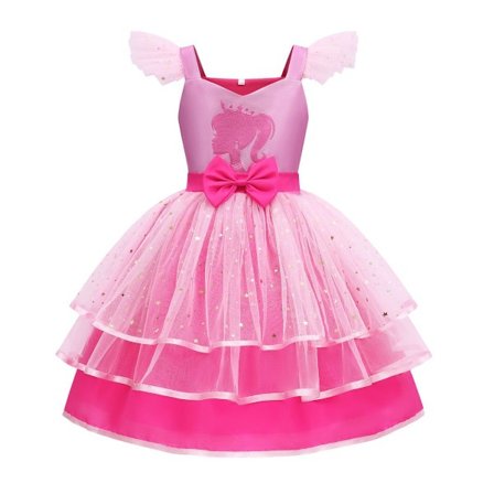 Pigers Barbie Tutu Kjole Småbørn Børn Tyl Festkjoler til Fødselsdags Outfit Halloween Særlig Lejlighed 4-9 År