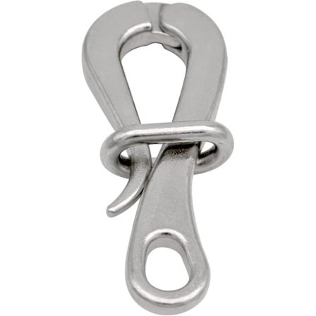 100mm Pelican Krog og Øje med Hurtigudløser Lås Rustfrit Stål 316 Marine Båd