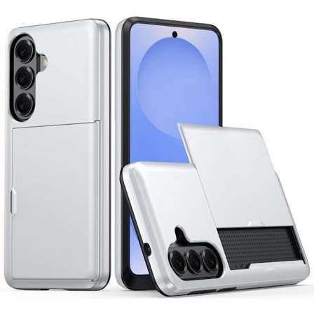 AMORUS Mobilskal till Samsung Galaxy S26/S26 Pro Plast Med Kortfack - Silver