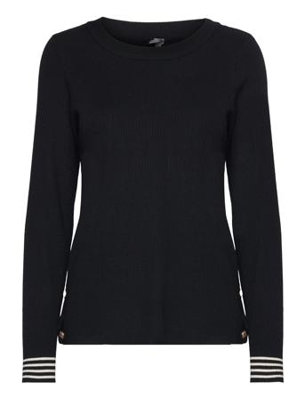 Cuannemarie Pullover Pullover Svart Culture*Betinget Tilbud