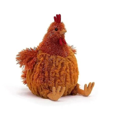 23cm Jellycat Plyslegetøj Sød Blød Fyldt Animationskylling Hjemmeværelses Dekoration Dukker Til Børns Fødselsdag Julegavekk