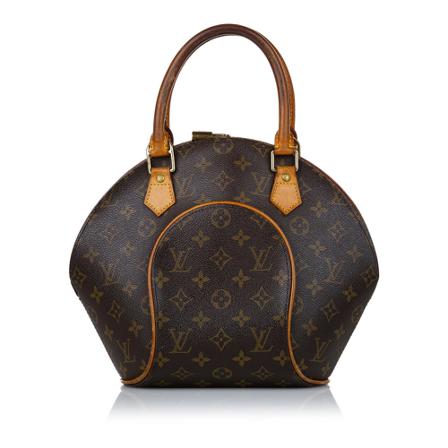 Louis Vuitton Vintage, Pre -owned Monogram Ellipse PM Canvas Bruin, Dames, Maat:ONE Size,leather