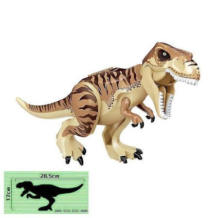 28cm Moc Big Jurassic Dinosaur World Spinosaurus Ankylosaurus Carnotaurus Dino Building Block Model Diy Bricks Educational Toys