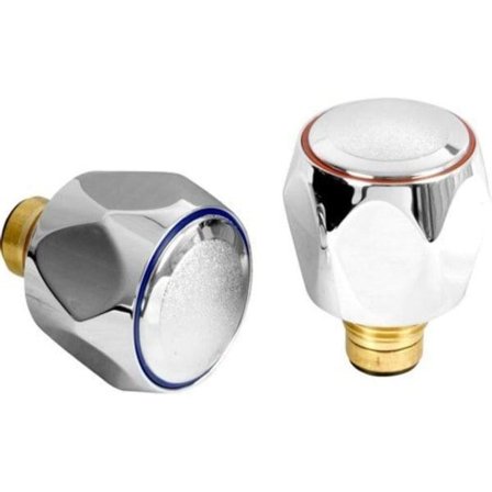 IC 2" varm og kold standardudskiftningshane Kromhoved rød og blå